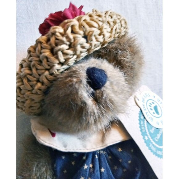 Caroline Mayflower Boyds Bears Plush Hat & Dress 6" Collectible Stuffed With Tag - Picture 4 of 13